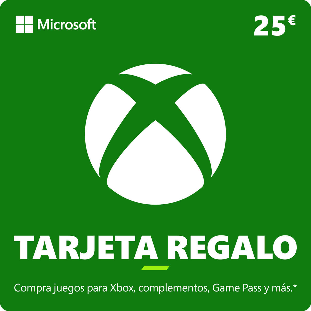 Tarjeta regalo Xbox Live €25